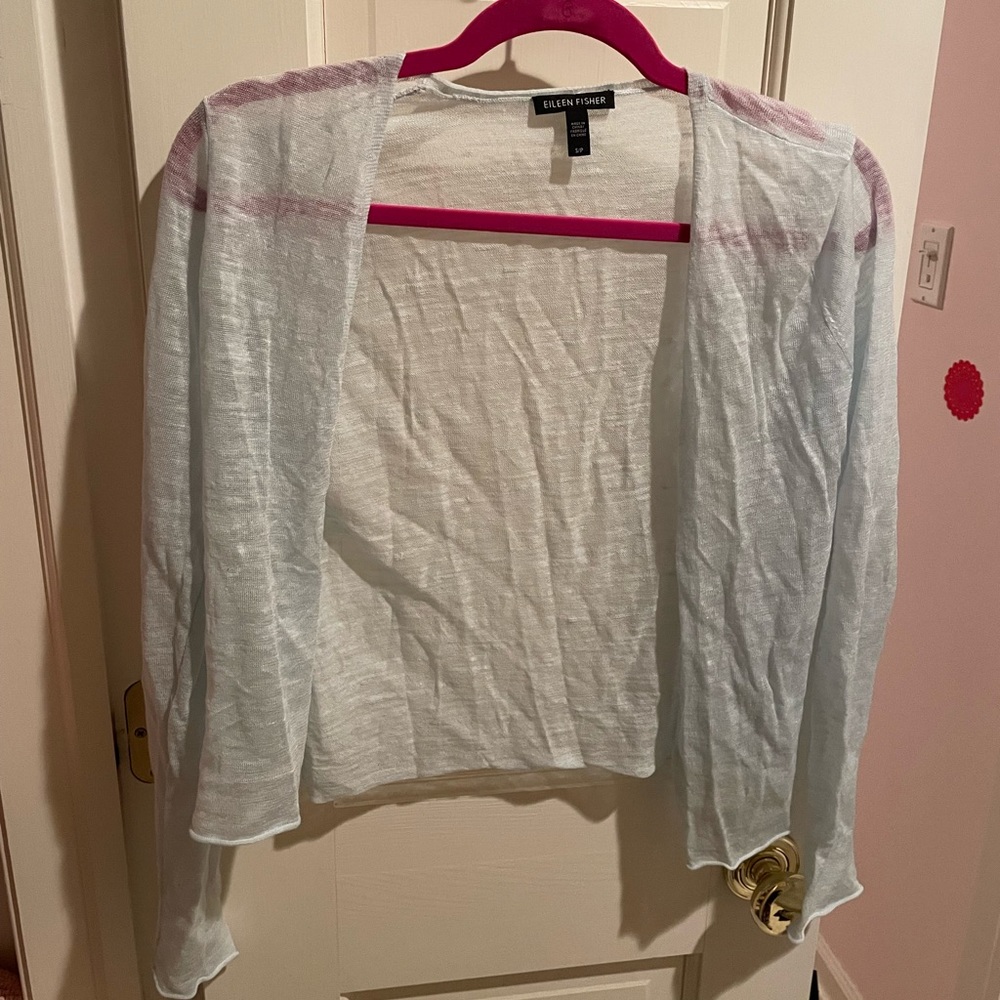 Eileen fisher baby blue cardigan